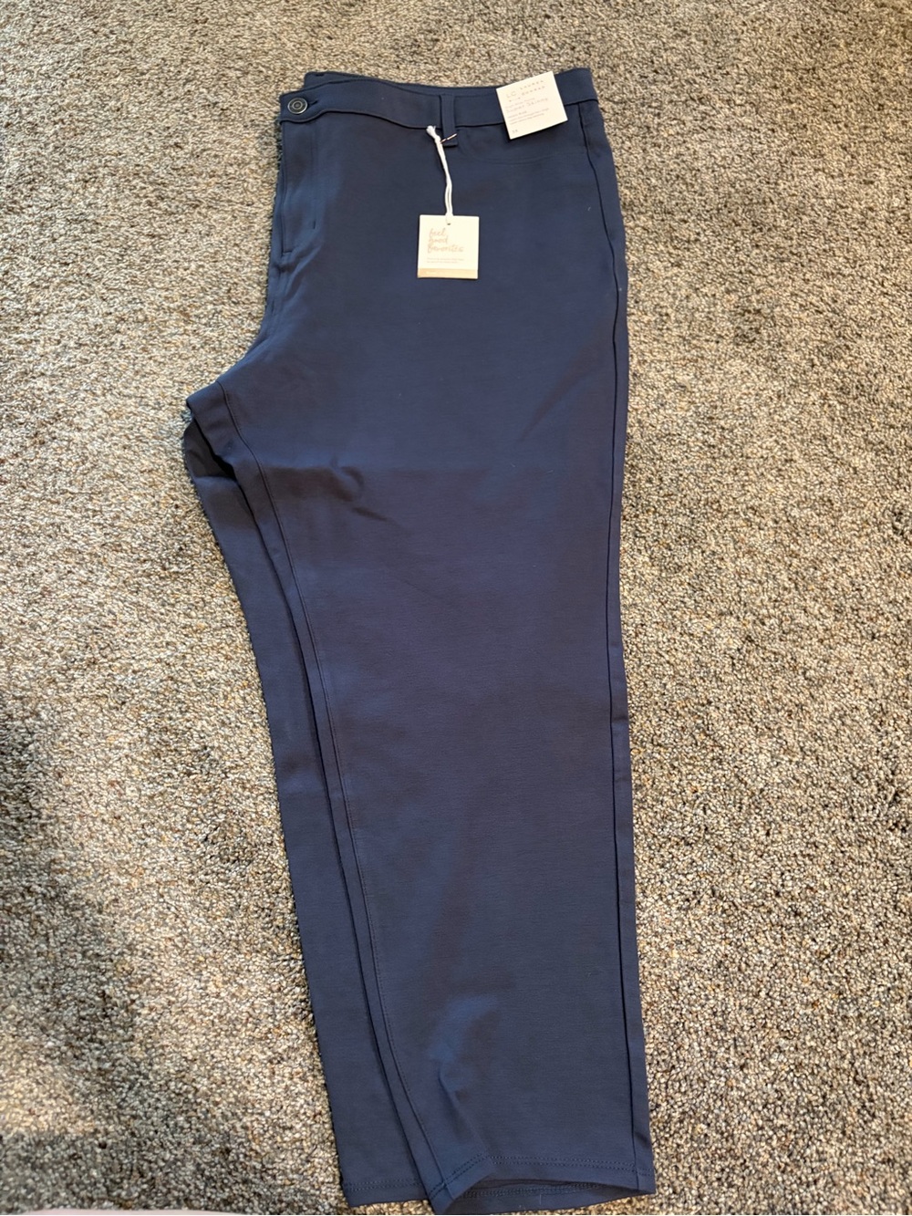 LC Lauren Conrad Navy High Rise Ponte Pants